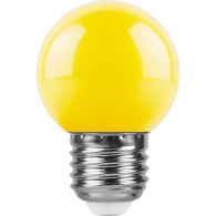 Светодиодная лампа 1W желтый свет E27 25879 LB-37 Feron