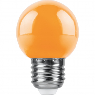 Светодиодная лампа 1W оранжевый свет E27 38124 LB-37 Feron