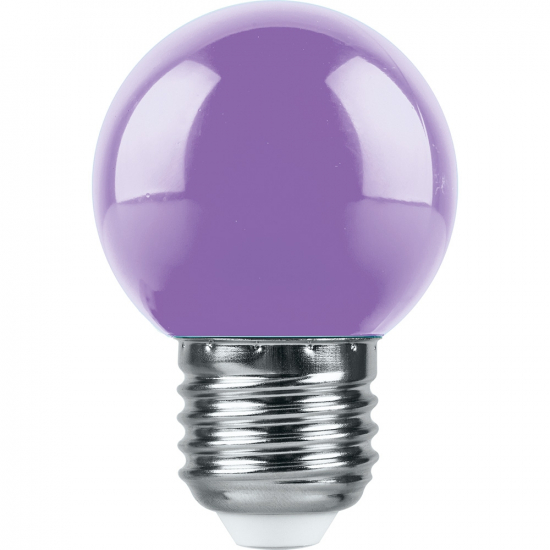 Светодиодная лампа 1W фиолетовый свет E27 38125 LB-37 Feron