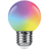 Светодиодная лампа 1W RGB E27 38126 LB-37 Feron (1)