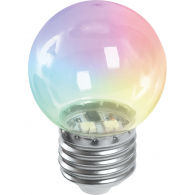 Светодиодная лампа 1W RGB E27 38129 LB-37 Feron
