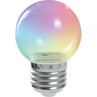 Светодиодная лампа 1W RGB E27 38132 LB-37 Feron