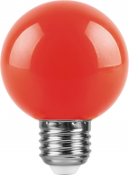 Светодиодная лампа 3W красный свет E27 25905 LB-371 Feron