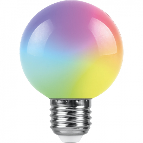 Светодиодная лампа 3W RGB E27 38127 LB-371 Feron