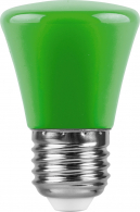 Светодиодная лампа 1W зеленый свет E27 25912 LB-372 Feron