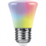 Светодиодная лампа 1W RGB E27 38128 LB-372 Feron