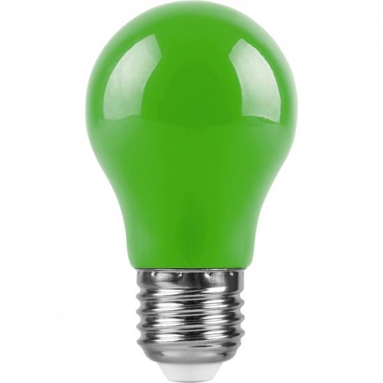 Светодиодная лампа 3W зеленый свет E27 25922 LB-375 Feron