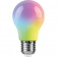 Светодиодная лампа 3W RGB E27 38118 LB-375 Feron