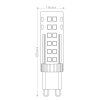Светодиодная лампа 7W белый свет G9 25767 LB-433 Feron (2)