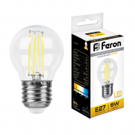 Светодиодная лампа 5W белый теплый свет E27 25581 LB-61 Feron
