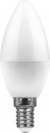 Светодиодная лампа 5W белый теплый свет E14 25400 LB-72 Feron