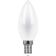 Светодиодная лампа 9W белый теплый свет E14 25955 LB-73 Feron