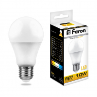 Светодиодная лампа 10W белый теплый свет E27 25457 LB-92 Feron