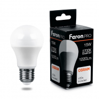 Светодиодная лампа 15W белый теплый свет E27 38035 LB-1015 Feron