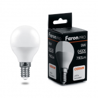 Светодиодная лампа 9W дневной свет E14 38079 LB-1409 Feron