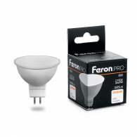 Светодиодная лампа 6W белый теплый свет G5.3 38083 LB-1606 Feron