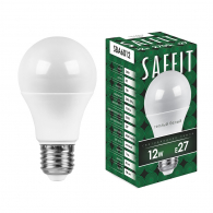 Светодиодная лампа 12W белый теплый свет E27 55007 SBA6012 Saffit