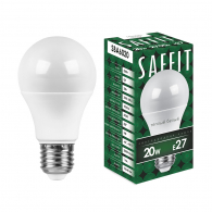 Светодиодная лампа 20W белый теплый свет E27 55013 SBA6020 Saffit