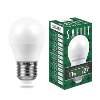 Светодиодная лампа 11W белый теплый свет E27 55137 SBG4511 Saffit
