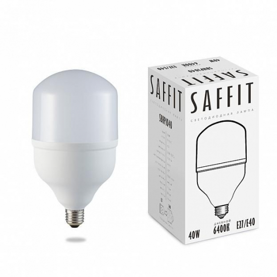 Светодиодная лампа 40W дневной свет E27 55093 SBHP1040 Saffit