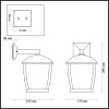 Уличный настенный светильник 4051/1W Tako Odeon Light (3)