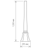Столб опора 120См черное золото Farola Elektrostandard (2)