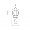 Уличный фонарь 1043 черное золото 100W Farola Elektrostandard (3)