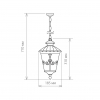 Подвесной фонарь Diadema H Glyf-8046H черное золото Elektrostandard (2)