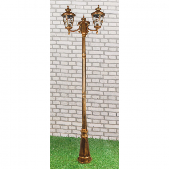 Уличный фонарь Diadema Glyf-8046F/3 черное золото Elektrostandard