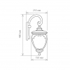 Настенный фонарь Andromeda D Glyf-8024D белое золото Elektrostandard (2)
