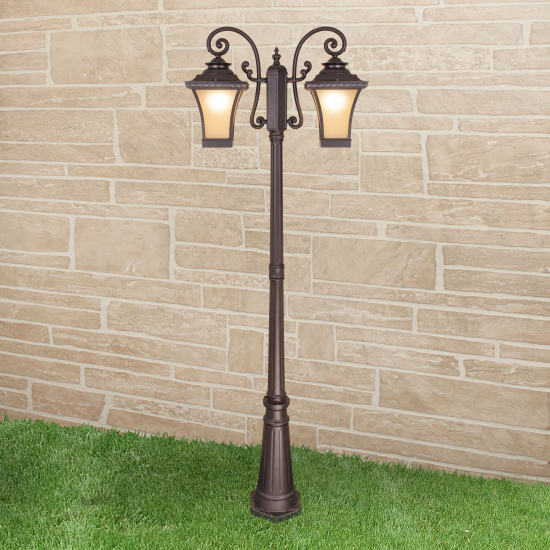 Уличный фонарь Libra Венге Glxt-1408F/2 Elektrostandard