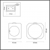 Фасадный светильник 4222/4WL Miko Odeon Light (4)
