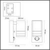 Уличный настенный светильник Animaisa 6605/1W Odeon Light (4)