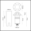 Встраиваемый грунтовый светильник Wald 4000К 3W 6662/3GL Odeon Light (4)