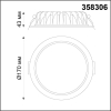 Светильник встраиваемый (без драйвера) Drum 4000К 20W 358306 Novotech (4)