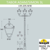 Парковый фонарь Tabor Adam Simon U33.205.M30.AXH27 Fumagalli (2)