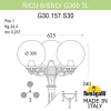 Уличный фонарь Ricu Bisso G300 G30.157.S30.BXE27 Fumagalli (2)