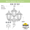 Уличный фонарь Ricu Bisso Rut E26.157.S21.BXF1R Fumagalli (2)