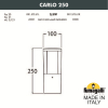 Низкий уличный светильник Carlo 250 DR1.573.000.AXU1L Fumagalli (2)