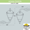 Настенный уличный фонарь Adam Simon U33.171.000.AXH27 Fumagalli (2)