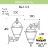 Настенный уличный фонарь Bisso Cefa Dn U23.131.000.AXF1RDN Fumagalli (2)