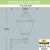 Настенный уличный фонарь Midipilar Gino F50.254.000.AXE27 Fumagalli (2)