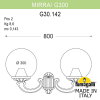 Настенный уличный фонарь Mirra G300 G30.142.000.AXE27 Fumagalli (2)