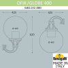 Настенный уличный фонарь Ofir Globe 400 G40.132.000.AYE27 Fumagalli (2)