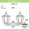 Настенный уличный фонарь Porpora Rut E26.141.000.AXF1R Fumagalli (2)