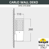 Настенный уличный светильник Carlo Deco Wall DR3.570.000.LXU1L Fumagalli (2)