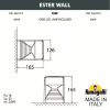 Настенный уличный светильник Ester Wall DS1.560.000.LXD1L Fumagalli (2)