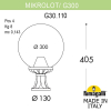 Светильник на постамент Mikrolot G300 G30.110.000.AXE27 Fumagalli (2)