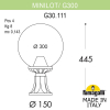 Светильник на постамент Minilot G300 G30.111.000.AYE27 Fumagalli (2)