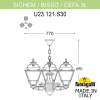 Подвесная уличная люстра Sichem Cefa U23.120.S30.BYF1R Fumagalli (2)